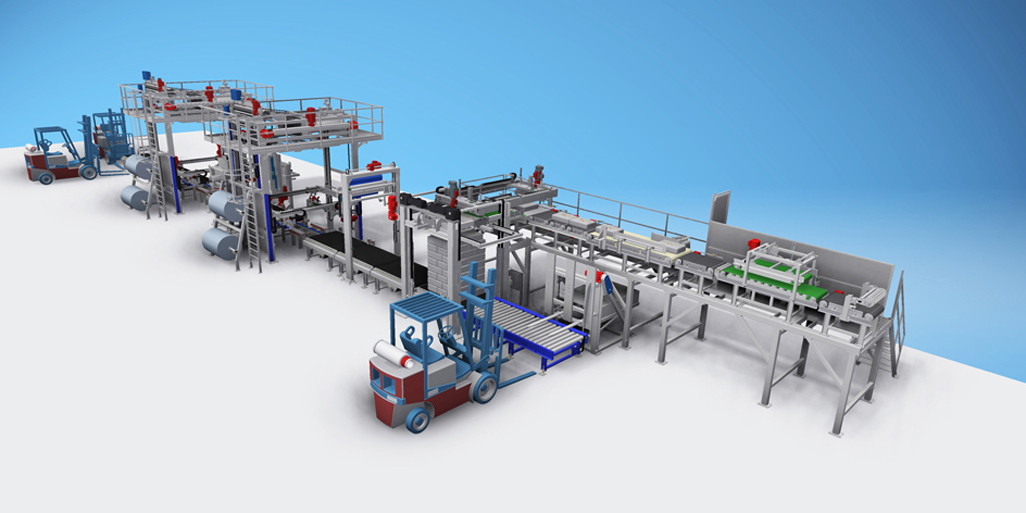 CEMENT PALLETLESS STACKING & PACKAGING LINES
